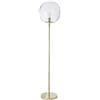 Lussiol 233781 Lampada Decorativa, Metallo/Vetro, 40 W, Oro/Ottone, ø34 x H 160 cm