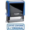 Trodat 4912 X-Print - Timbro con scritta [in lingua francese]CERTIFIÉ CONFORME A l'ORIGINAL, pittogramma bianco e scritta blu