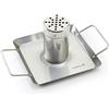 barbecook Girarrosto con vaschetta di Raccolta, girarrosto per Barbecue e Forno, Accessori per Barbecue in Acciaio Inossidabile, 27,5 x 18,5 cm