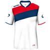 Sportika MAGLIA DRESDA M/C BIANCO-ROSSO-BLU