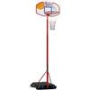 GARLANDO Impianto Basket EL PASO con Altezza Regolabile (160-210 cm) - Per Bambini e Ragazzi