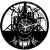 Instant Karma Clocks | Orologio da Parete Batterista | Design Decorativo per Amanti della Musica e Studi Musicali | Arredo Murale Originale per Musicisti