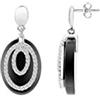 Ceranity Donna 925 Argento bianco Ossido di zirconio FASHIONEARRING