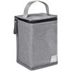 BÉABA - Borsa Termica Portapasto per Neonati, Contenitore Molto Capiente, Tasca per Biberon, Borsa per Trasportare Pasti Completi, Pieghevole, Materiale Morbido e Impermeabile, Grigio
