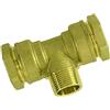 BOUTTE Boutt 2178696 SETMM40 - Raccordo a T in ottone per tubo in polietilene, maschio, 33 x 42, per tubi 40