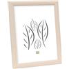 Deknudt Frames Cornice portafoto, Colore: Argento, Legno, Bianco, 24 x 30 cm