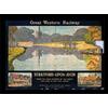 National Railway Museum Stratford su Avon (5,1 cm Stampa con Cornice, Multicolore, 30 x 40 cm