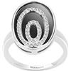 Ceranity - Anello con Motivo in Argento 925 e Zirconia cubica T50-1-12/0080-N, Ceramica, Zirconia cubica