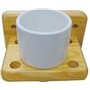 MSV 140422 Tazza/Supporto in Legno di Pino Naturale 15 x 10,5 x 9 cm