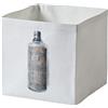 Daycollection Leurres Du Bain LEBABOCU4 - Contenitore Porta Oggetti, Cotone, 15 x 15 x 15 cm, Colore: Bianco