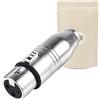 Adaptout Adattatore spina Jack 3.5mm Femmina verso spina XLR Femmina - Connettore audio jack minijack 100% in metallo - 3 poli pins - Adaptout marca francese