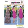 burdastyle Burda Simplicity s7844.h5 - Cartamodello per Abiti, 21 x 15 cm, Colore: Bianco