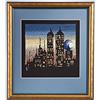 Duftin 13021-AZ01 - Telaio per Punto Nodo, Motivo la Città di Notte, 50 x 48 cm