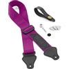 TIGER Ukulele Strap Pack Include Cinghia, Cravatta per Il Collo, Bottone/Pin Terminale e 3 Plettri In Feltro Adatto per Soprano, Concerto, Tenore e Baritono, Viola