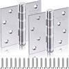 YYWEi Cerniere per Porta Acciaio Inox 304 Cerniere pieghevoli 100mm Cuscinetto A Sfera Cardini per porta in acciaio inox cerniere 2.3mm Spessore