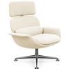KNOLL poltrona girevole KN02 in tessuto con schienale alto reclinabile - KN02-B-B-H80050