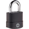 Yale Lucchetto di massima sicurezza resistente agli agenti atmosferici Y227B/55/126/1 corpo 55mm, arco in acciao al boro, 3 chiavi