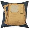 Daycollection Home Office HOOFACCA2 - Cuscino in Cotone, 40 x 40 x 10 cm, Colore: Nero/Beige