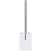 MSV 140363 Scopino con MDF Stand/Acciaio Inossidabile-White - 9,69 x 9,69 x 36,5 cm