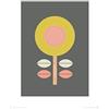 the art group L' Arte Gruppo Little Design Haus (Scandi Flower II) - Stampa Artistica 30 x 40 cm, Carta, Multicolore, 30 x 40 x 1.3 cm