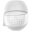 HUBER MOTION 3LV slim, rilevatore di movimento 180 °, 12-24 V AC DC, contatto privo di potenziale, bianco, regolabile in orizzontale e in verticale