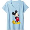 Disney Mickey And Friends Mickey Mouse Traditional Portrait Maglietta con Collo a V