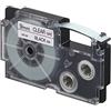 Nastro per etichettatrice compatibile Casio XR-9X da 9 mm NERO SU TRASPARENTE