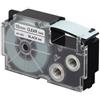Nastro per etichettatrice compatibile Casio XR-18X da 12 mm NERO SU TRASPARENTE