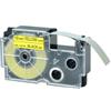 Nastro per etichettatrice compatibile Casio XR-12YW da 12 mm NERO SU GIALLO