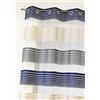 HomeMaison Casa Casa HM6989303 Organza Puro Poliestere Sottile Strisce Orizzontali Blu Marino 140 x 240 cm