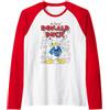 Disney Donald Duck Original Donald How To Draw Background Maglia con Maniche Raglan