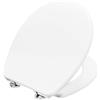 Cornat KSTISC00 - Sedile WC Ticino classico look bianco - Duroplast facile da pulire - funzione Quick up & Clean - abbassamento automatico - comodo montaggio dall'alto/sedile WC/copriwater/Kroplast