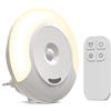 NIERBO Luci Notturne per Bambini Telecomando 11 Livelli di Luminosità Dimmerabile con Funzione Memoria Luce notturna a LED per Camera da Letto Bagno Allattamento