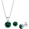 Elli Parure da in Argento 925 con Cristalli Swaroski, 45 cm