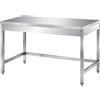 Ristotecno Tavolo acciaio inox semplice. Prof. 60 cm - 110x60x85H - SENZA ruote - AISI 430