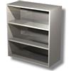 Ristotecno Pensile inox a giorno con 2 ripiani. H.cm. 100 - 70x40x100H - AISI 430