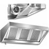 Ristotecno Cappa d'aspirazione a parete mod. SNACK con motore. Prof. 110 - 120x110x45H - Senza Regolatore di Velocità - AISI 430