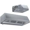 Ristotecno Cappa d'aspirazione a parete con motore. Prof. 90 - 180x90x45H - AISI 430