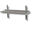 Ristotecno Mensola a parete SINGOLA completa di supporto. Prof. 30 - 70x30x4H - AISI 430