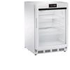 Armadio Refrigerato CONGELATORE 140 Lt. Acciaio inox verniciato bianco. -18°/-20°C - Porta in Vetro