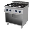 Cucina a GAS 4 fuochi a fiamma libera. Dim.cm. 80x90x85H. - Potenza termica 22,4 Kw.