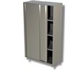 Ristotecno Armadio di riposto con 2 ante scorrevoli. H.cm. 180 - Prof. 50 - 140x50x180H - AISI 430