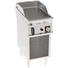 Fry Top a gas con piano LISCIO. Dim.cm. 35x70x85H. - Potenza termica 7 Kw.