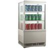 Espositore refrigerato da banco per Bibite. Lt. 58 - Dim.cm. 42,8x38,6x81H.
