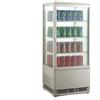 Espositore refrigerato da banco per Bibite. Lt. 78 - Dim.cm. 42,8x38,6x96H.