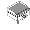 Fry Top elettrico da incasso. Piano cottura liscio - 7,8 Kw. - Dim.cm. 70x60