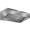 Ristotecno Cappa aspirante a Carboni Attivi a parete con motore, prof. 90 cm - 240x90x60H - AISI 430