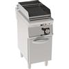 Griglia Pietra Lavica a GAS. Dim.cm. 40x70x85H. - Potenza termica 8 Kw.