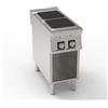 Cucina elettrica 2 piastre. Dim.cm. 40x90x85H. - Kw. 8