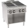 Cucina elettrica 4 piastre. Dim.cm. 80x90x85H. - Kw. 16